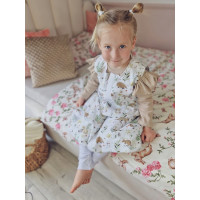 Detské bavlnené obliečky do postieľky 120x90 cm BABYMAM PREMIUM - Tajomná záhrada