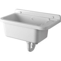Aqualine Závesná výlevka s odkladacou plochou 60x34cm, plast, biela PI5060