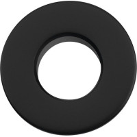 Sapho Kovová krytka prepadu umývadla, 30 mm, čierna mat AR911