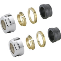 Aqualine ECO zverné šróbenie pre Meď, 15mm, nikel CP9990