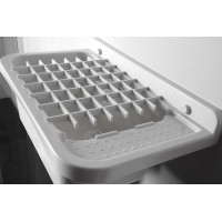 Aqualine Závesná výlevka s odkladacou plochou 60x34cm, plast, biela PI5060