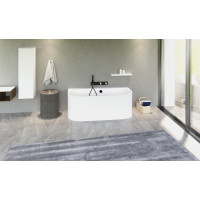 Polysan ASTRA DL MONOLITH nástenná stojaca vaňa 160x75x60cm, biela 33611MDL