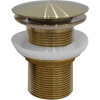Sapho AURUM umývadlová výpusť 5/4“, click-clack, zlato mat ND-AU200