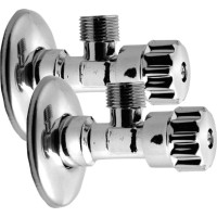 Aqualine MULTITURN rohový ventil 1/2"x3/8", pár, chróm 5316