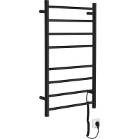 REDONDO elektrický sušiak uterákov, okrúhly, 500x900 mm, 75 W, čierna mat ER220BV