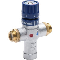 Sapho Termostatický zmiešavač, 1/2", 30-60 stupňov, spätné klapky TMT12MPM