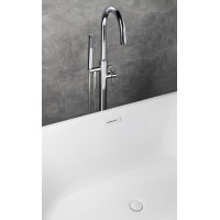 Aqualine SET krytka prepadu, vaňová výpusť 1"1/2, click-clack, biela lesk TF9005W