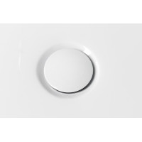 Aqualine SET krytka prepadu, vaňová výpusť 1"1/2, click-clack, biela lesk TF9005W