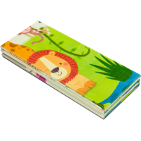 LIONELO Obojstranná podložka na hranie Robby Multicolor Safari + Život v meste