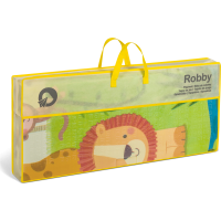 LIONELO Obojstranná podložka na hranie Robby Multicolor Safari + Život v meste