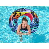 BESTWAY Nafukovací kruh s madlami 91 cm Tropic