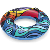 BESTWAY Nafukovací kruh s madlami 91 cm Tropic