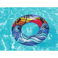 BESTWAY Nafukovací kruh s madlami 91 cm Tropic