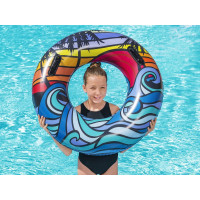 BESTWAY Nafukovací kruh s madlami 91 cm Tropic