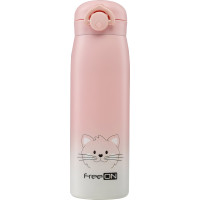FreeON Termoska nerezová 480 ml - ružová