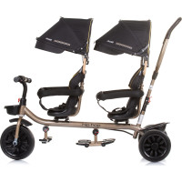 CHIPOLINO Trojkolka pre dvojčatá Hip Hop Ebony