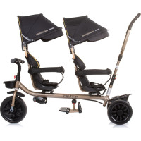 CHIPOLINO Trojkolka pre dvojčatá Hip Hop Ebony