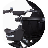 CHIPOLINO Trojkolka so strieškou Smart 2v1 Raven