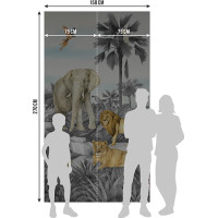 Detská fototapeta - JUNGLE 2 - 150x270 cm