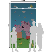 Detská fototapeta - Prasiatko Peppa - 150x270 cm