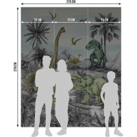 Detská fototapeta - DINO 1 - 225x270 cm