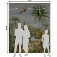 Detská fototapeta - JUNGLE 1 - 225x270 cm