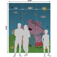 Detská fototapeta - Prasiatko Peppa - 225x270 cm