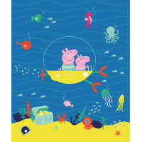 Detská fototapeta - Prasiatko Peppa svet pod vodou - 225x270 cm