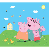 Detská fototapeta - Prasiatko Peppa - 300x270 cm