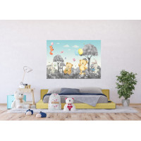 Detská fototapeta - Medvedík - šedý - 155 x 110 cm