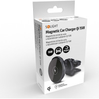 Solight magnetický držiak MagSafe do auta s bezdrôtovým nabíjaním Qi 15W