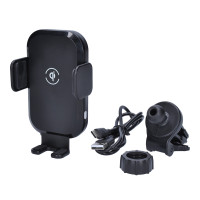Solight bezdrôtová nabíjačka do auta Qi 15W s automatickým uchytením