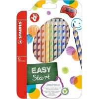 STABILO EASYstart sada 12 pasteliek pre pravákov s strúhadlom