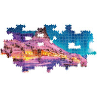 CLEMENTONI Panoramatické puzzle Polárna noc nad Lofoty 1000 dielikov