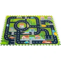 ECOTOYS Penové puzzle Mestečko