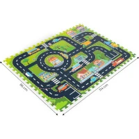 ECOTOYS Penové puzzle Mestečko