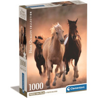 CLEMENTONI Puzzle Bežiace kone 1000 dielikov