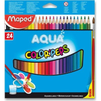 MAPED Trojhranné pastelky Aqua Color&#39;Peps 24 ks + štetec