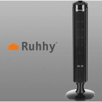 Stĺpový ventilátor s diaľkovým ovládačom Ruhhy - čierny