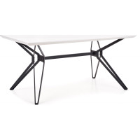 Jedálenský stôl PASCAL 160x90x76 cm - biely / čierny
