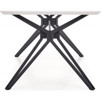 Jedálenský stôl PASCAL 160x90x76 cm - biely / čierny