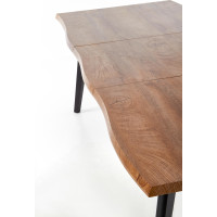 Jedálenský stôl DICKSON 150(210)x90x75 cm - rozkladací - prírodný/čierny