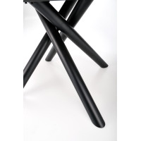 Jedálenský stôl DERRICK 160(200)x90x75 cm - rozkladací - prírodný dub/čierny
