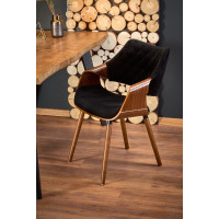 Jedálenský stôl DICKSON 120(180)x80x75 cm - rozkladací - prírodný/čierny