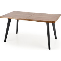 Jedálenský stôl DICKSON 120(180)x80x75 cm - rozkladací - prírodný/čierny