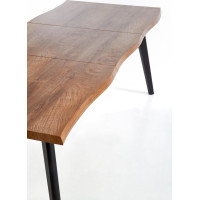 Jedálenský stôl DICKSON 120(180)x80x75 cm - rozkladací - prírodný/čierny