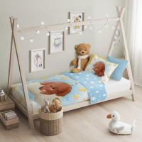 Detské bavlnené obliečky do postieľky 135x100 cm CUDDLES - Psík