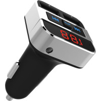 Solight FM transmitter s bluetooth pripojením do auta, 2x USB + handsfree