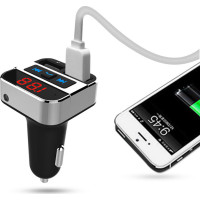 Solight FM transmitter s bluetooth pripojením do auta, 2x USB + handsfree