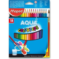 MAPED Trojhranné pastelky Aqua Color&#39;Peps 18 ks + štetec